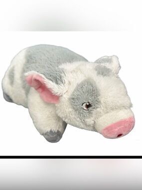 Disney Moana Pua the Pig Plush Pillow Pet 16” Gray White Stuffed Animal Soft
